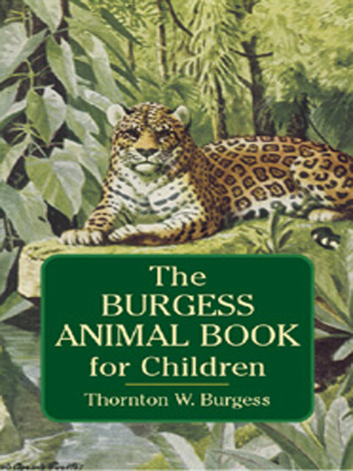 Cover image for The Burgess Animal Book for Children